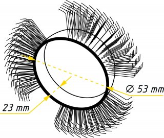 HAZET Bürstenband ∙ 11 mm breit ∙ fein ∙ gerade Spitzen 9033-6-05/5 Bild 2