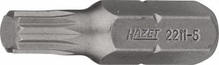 HAZET Bit 2211-5 ∙ 1/4 Zoll (6,3 mm) Sechskant massiv ∙ Innen Vielzahn Profil XZN ∙ SW M5 Bild 1