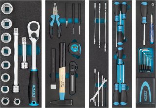 HAZET Metall-Werkzeugkasten ∙ mit Sortiment 190/79 ∙ 79-teilig ∙ 2 – 22 ∙ PH1 – PH3 ∙ PZ1 – PZ3 ∙ T10 – T40 Bild 3