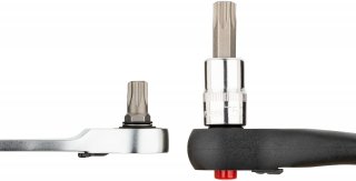 VIGOR Ratschenschlüssel ∙ Bit Satz ∙ V7784 ∙ 3/8 Zoll (10 mm) Sechskant massiv ∙ Tamper Resistant TORX® Profil | Innen TORX® Prof Bild 3