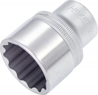 HAZET Steckschlüsseleinsatz 900AZ-1.3/16 ∙ 1/2 Zoll (12,5 mm) Vierkant hohl ∙ Außen Doppelsechskant-Tractionsprofil ∙ SW 1.3⁄16″ Bild 1