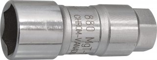 HAZET Zündkerzen Steckschlüsseleinsatz 880MGT-18 ∙ 3/8 Zoll (10 mm) Vierkant hohl ∙ Außen Sechskant Profil ∙ SW 18 mm Bild 1