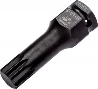 HAZET Schlag- | Maschinenschrauber Schraubendreher-Steckschlüsseleinsatz 990S-18LG ∙ 1/2 Zoll (12,5 mm) Vierkant hohl | 24 mm Auße Bild 1