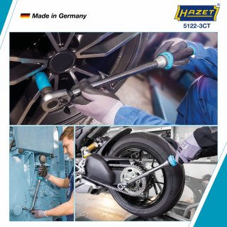 HAZET Drehmomentschlüssel mit DAkkS-Kalibrierschein 5122-3CTCAL ∙ Drehmomentbereich min-max: 40 – 200 Nm ∙ Genauigkeit: 3% ∙ 1/2 Bild 3