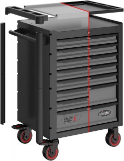 VIGOR Werkstattwagen Series L ∙ mit Sortiment ∙ V1901-X/442 ∙ 442-teilig ∙ Anzahl Werkzeuge: 442 Bild 2