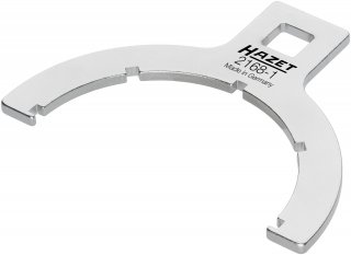 HAZET Kraftstofffilterschlüssel 2168-1 ∙ 1/2 Zoll (12,5 mm) Vierkant hohl ∙ Rillenprofil Bild 1