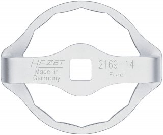 HAZET Ölfilterschlüssel 2169-14 ∙ 1/2 Zoll (12,5 mm) Vierkant hohl ∙ Außen 14-kant Profil ∙ SW 73 mm Bild 2