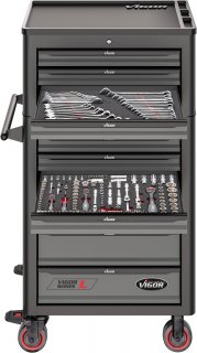 VIGOR Werkstattwagen Series L ∙ mit Aufsatzkoffer ∙ leer ∙ V1970 ∙ L x B x H: 723 mm x 459 mm x 1375 mm Bild 7