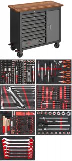 VIGOR Mobile Werkbank Series L ∙ mit Sortiment ∙ V4813/NKW ∙ 336-teilig ∙ Anzahl Werkzeuge: 336 Bild 3