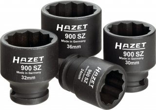 HAZET Antriebs- | Gelenk- | Achswellen Satz 900SZ/4 ∙ 1/2 Zoll (12,5 mm) Vierkant hohl ∙ Außen Doppelsechskant-Tractionsprofil ∙ 4 Bild 1