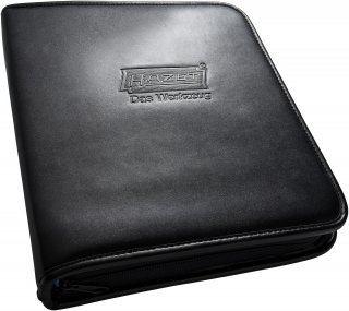 HAZET Werkzeug Ledertasche ∙ mit Sortiment 1520/64 ∙ 1/4 Zoll (6,3 mm) Sechskant massiv | 1/4 Zoll (6,3 mm) Vierkant hohl ∙ Außen Bild 5