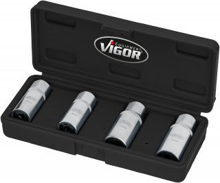 VIGOR Stehbolzen-Ausdreher Satz ∙ V6412/4 ∙ 1/2 Zoll (12,5 mm) Vierkant hohl Bild 15