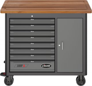 VIGOR Mobile Werkbank Series L ∙ mit Sortiment ∙ V4813/NKW ∙ 336-teilig ∙ Anzahl Werkzeuge: 336 Bild 22