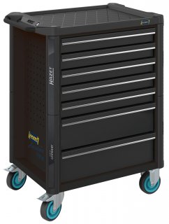 HAZET Werkstattwagen Assistent 179N ∙ einzeln 179N-7-RAL9005 ∙ L x B x H: 785 mm x 518 mm x 1020 mm ∙ Schubladen | flach: 5× 81 x Bild 1