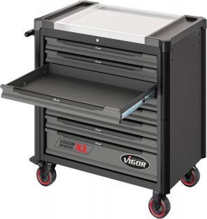 VIGOR Werkstattwagen Series XL ∙ Edelstahl-Arbeitsplatte ∙ mit Sortiment ∙ V4481-X/375 ∙ 375-teilig ∙ Anzahl Werkzeuge: 375 Bild 11