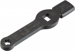 HAZET Schlag-Ringschlüssel ∙ mit 2 Schlagflächen 2872-E18 ∙ 3/4 Zoll (20 mm) Vierkant hohl ∙ Außen TORX® Profil ∙ SW E18 Bild 2