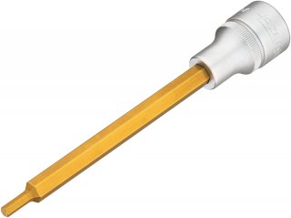HAZET Schraubendreher-Steckschlüsseleinsatz 986SL-4 ∙ 1/2 Zoll (12,5 mm) Vierkant hohl ∙ Innen Sechskant Profil ∙ SW 4 mm Bild 1