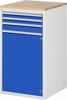 Schubladenschrank L7.13 | B580xT650xH1035mm | B-Top-25mm | 3xSchublade-TA | 1xTür Bild 1