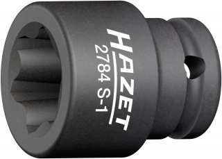 HAZET Schlag- | Maschinenschrauber Steckschlüsseleinsatz ∙ mit Sonderprofil 2784S-1 ∙ 1/2 Zoll (12,5 mm) Vierkant hohl ∙ Rillenpr Bild 1