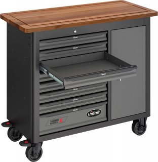VIGOR Mobile Werkbank Series L ∙ mit Sortiment ∙ V4813/NKW ∙ 336-teilig ∙ Anzahl Werkzeuge: 336 Bild 10