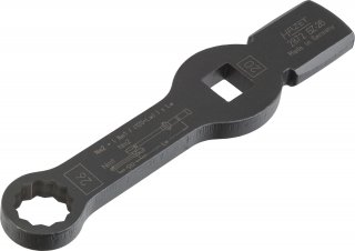HAZET Schlag-Ringschlüssel ∙ mit 2 Schlagflächen 2872SZ-26 ∙ 3/4 Zoll (20 mm) Vierkant hohl ∙ Außen Doppelsechskant Profil ∙ SW  Bild 2