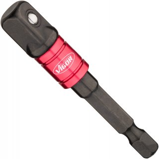VIGOR Steckschlüssel Adapter Satz ∙ V7603/3 ∙ 1/4 Zoll (6,3 mm) Sechskant massiv ∙ 1/4 Zoll (6,3 mm) Vierkant massiv | 3/8 Zoll ( Bild 10
