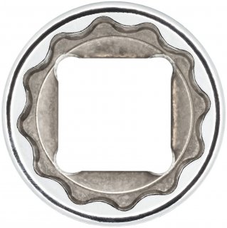 VIGOR Doppelsechskant Steckschlüsseleinsatz ∙ lang ∙ V7512L-11 ∙ 1/2 Zoll (12,5 mm) Vierkant hohl ∙ Außen Doppelsechskant Profil Bild 1