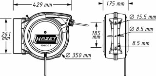HAZET Kabelaufroller 9040D-2.5 Bild 2