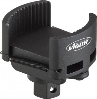 VIGOR Ölfilter-Spannschlüssel ∙ 115 – 140 mm ∙ universal ∙ V4415 ∙ 24 mm Außen-Sechskant | 1/2 Zoll (12,5 mm) Vierkant hohl ∙ 115 Bild 2