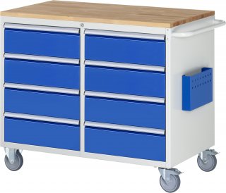 Montagewagen LL5.1.1 | B1145xT650xH975mm | 8xSchublade-TA | B-Top-25mm Bild 1