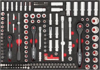 VIGOR Steckschlüssel Werkzeug Satz ∙ V4188 ∙ 1/4 Zoll (6,3 mm) Vierkant hohl | 3/8 Zoll (10 mm) Vierkant hohl | 1/2 Zoll (12,5 mm) Bild 4