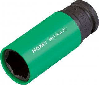HAZET Schlag- | Maschinenschrauber Steckschlüsseleinsatz 903SLG-22 ∙ 1/2 Zoll (12,5 mm) Vierkant hohl ∙ Außen Sechskant-Tractions Bild 3