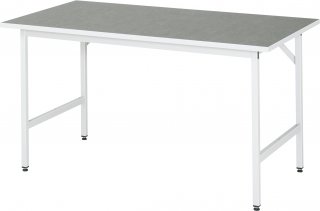Arbeitstisch Jerry höhenverstellbar | B1500xT800xH800-850mm | L-Platte-25mm Bild 1