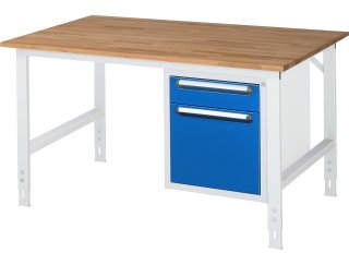 Arbeitstisch Tom höhenverstellbar - KM05 | B1500xT1000xH760-1080mm | B-Platte-25mm Bild 1