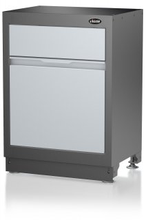 VIGOR Abfall-Unterschrank ∙ 676 mm ∙ V6000-033 ∙ L x B x H: 676 mm x 500 mm x 953 mm Bild 7