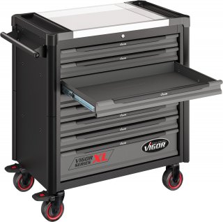 VIGOR Werkstattwagen Series XL ∙ Edelstahl-Arbeitsplatte ∙ mit Sortiment ∙ V4481-X/375 ∙ 375-teilig ∙ Anzahl Werkzeuge: 375 Bild 12