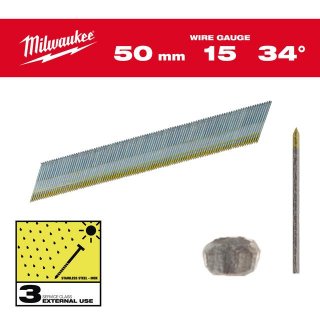 Stift-Nägel 15G Inox34° 50mm SC3 (2.500) Bild 1