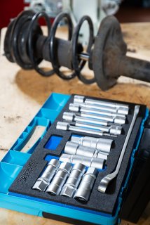 HAZET Stoßdämpfer Werkzeug Satz 4915/15 ∙ 1/2 Zoll (12,5 mm) Vierkant hohl ∙ Innen TORX® Profil | Innen Sechskant Profil | Zapfenp Bild 9