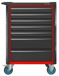 HAZET Werkstattwagen Assistent 179N ∙ einzeln 179N-7-RAL3020 ∙ L x B x H: 785 mm x 518 mm x 1020 mm ∙ Schubladen | flach: 5× 81 x Bild 3