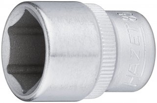 HAZET Steckschlüsseleinsatz 850-14 ∙ 1/4 Zoll (6,3 mm) Vierkant hohl ∙ Außen Sechskant-Tractionsprofil ∙ SW 14 mm Bild 1