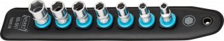 HAZET SmartRail mit 7 Steckplätzen 850-SR/7 ∙ 1/4 Zoll (6,3 mm) Vierkant hohl ∙ Außen Sechskant-Tractionsprofil ∙ 7-teilig ∙ 5,5 Bild 2