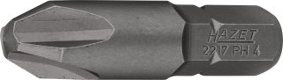 HAZET Bit 2217-PH4 ∙ 5/16 Zoll (8 mm) Sechskant massiv ∙ Kreuzschlitz Profil PH ∙ SW PH4 Bild 1