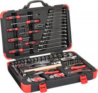 VIGOR Werkzeugkoffer ∙ universal ∙ V4425N ∙ 1/4 Zoll (6,3 mm) Vierkant hohl | 1/2 Zoll (12,5 mm) Vierkant hohl ∙ Außen Doppelsech Bild 1