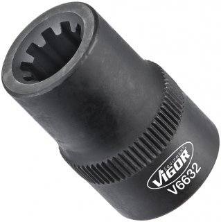 VIGOR Steckschlüsseleinsatz ∙ V6632 ∙ 3/8 Zoll (10 mm) Vierkant hohl ∙ Rillenprofil ∙ SW 9 mm Bild 1
