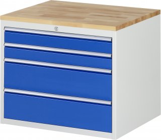 Schubladenschrank XL3.1 | B770xT650xH645mm | B-Top-25mm | 4xSchublade-VA Bild 1