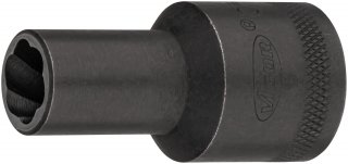 VIGOR Spiralnutenausdreher-Einsatz ∙ V2404N-11 ∙ 1/2 Zoll (12,5 mm) Vierkant hohl ∙ Außen Schraubenausdreher Profil ∙ SW 11 mm Bild 3