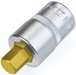 HAZET Schraubendreher-Steckschlüsseleinsatz 986A-7/16 ∙ 1/2 Zoll (12,5 mm) Vierkant hohl ∙ Innen Sechskant Profil ∙ SW <sup>7</s Bild 1