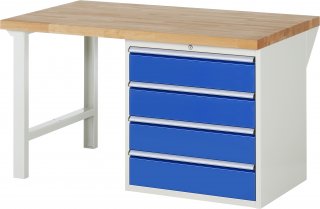 Werkbank 7609A1 | B1500xT900xH890mm | 4xSchublade-TA Bild 1
