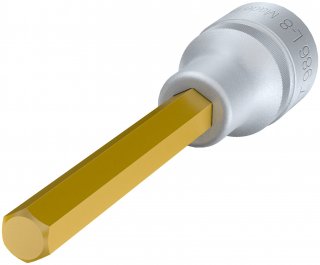 HAZET Schraubendreher-Steckschlüsseleinsatz 986L-8 ∙ 1/2 Zoll (12,5 mm) Vierkant hohl ∙ Innen Sechskant Profil ∙ SW 8 mm Bild 2