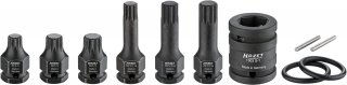 HAZET Schlag- | Maschinenschrauber Schraubendreher-Steckschlüsseleinsatz Satz 990S/11 ∙ 3/4 Zoll (20 mm) Vierkant hohl | 1/2 Zoll  Bild 3